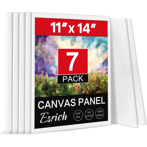 Canvas Boards for Painting, 7 Pack Canvases